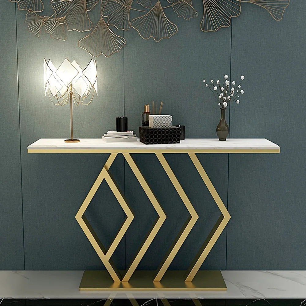 Designer Gold Console Table