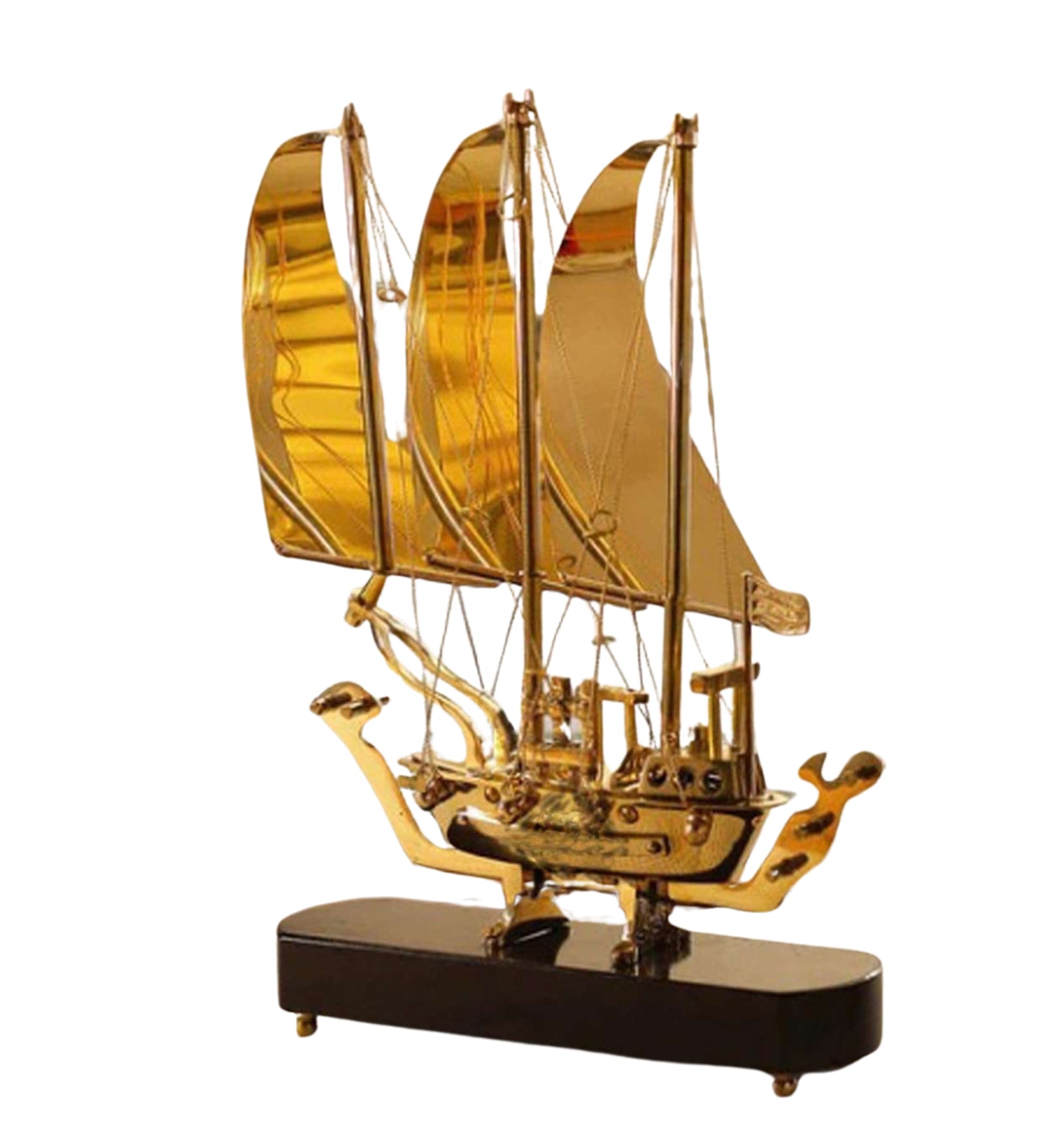 Modern Brass Ship Home Decoration Showpiece