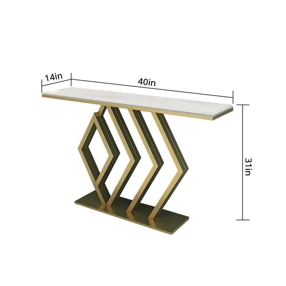 Designer Gold Console Table