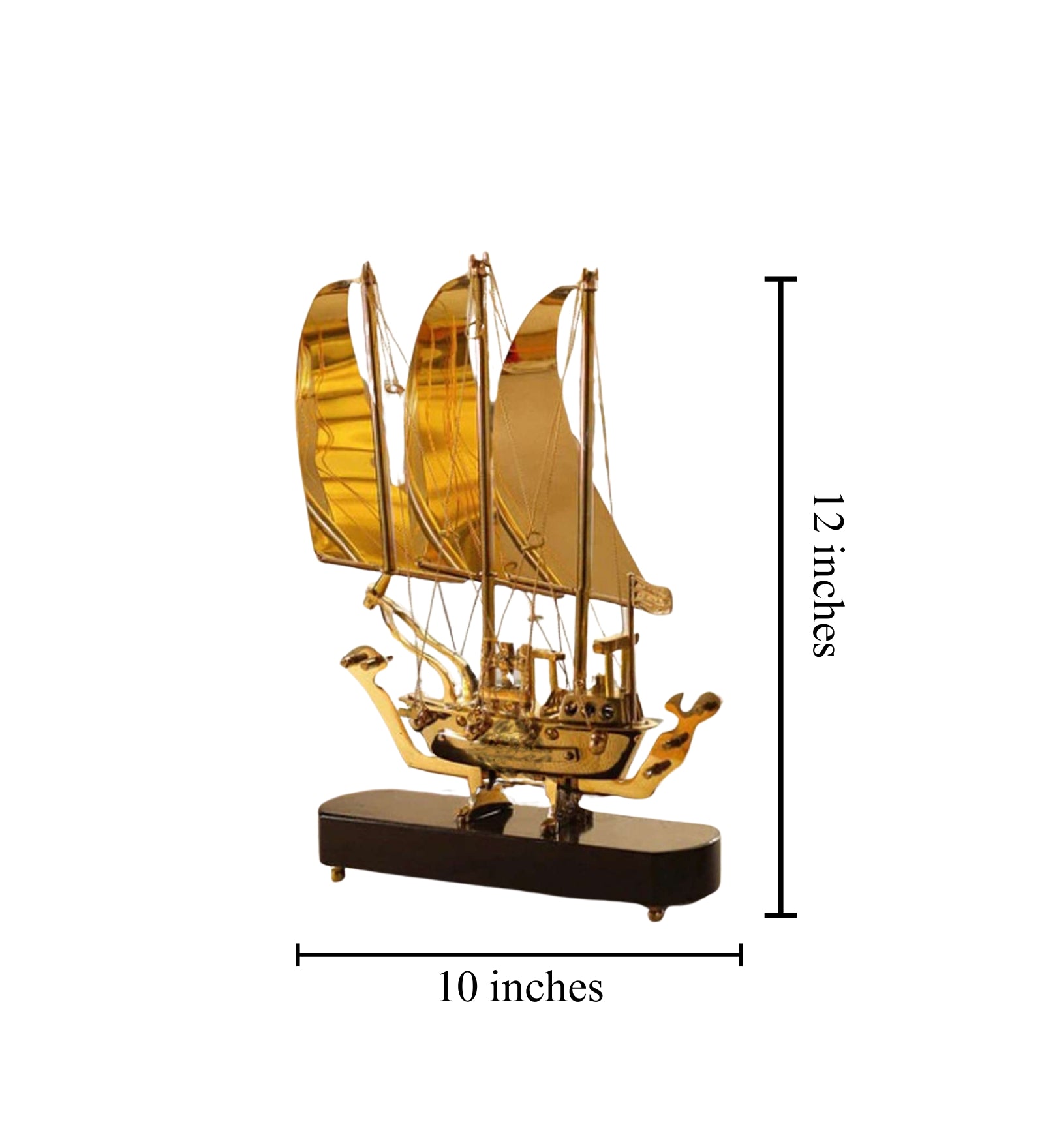 Modern Brass Ship Home Decoration Showpiece