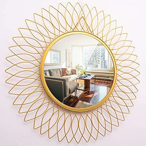 Sunflower Metal Wall Mirror