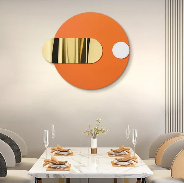 Round Modern Classic Metal Wall Art