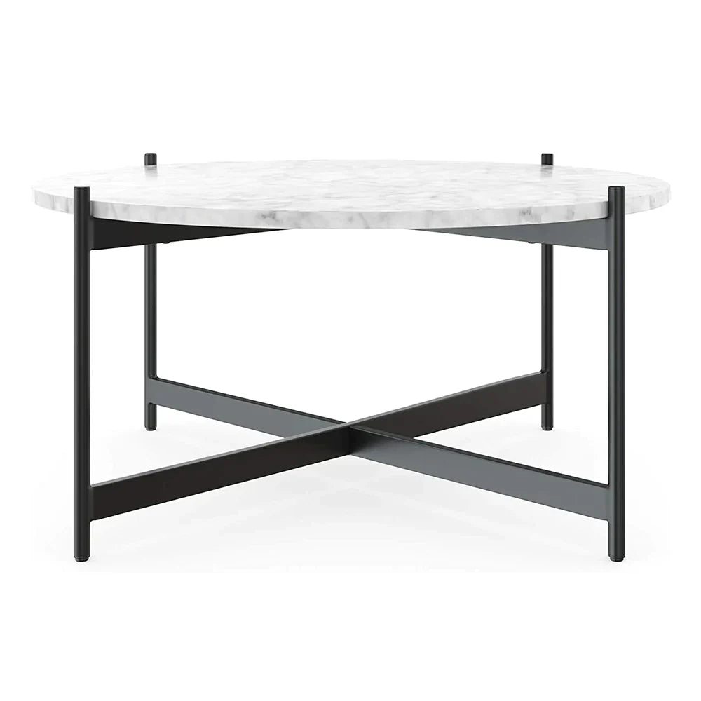 Black Centre Table In Criss Cross Design