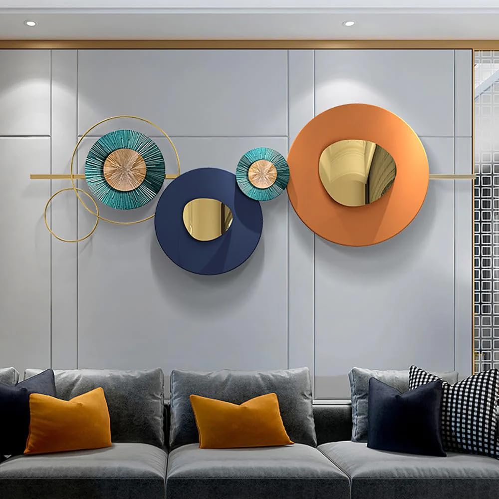 Multicolor Metal Wall Art For Living Room