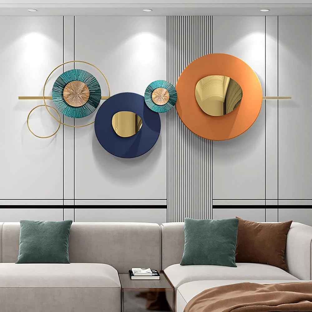 Multicolor Metal Wall Art For Living Room