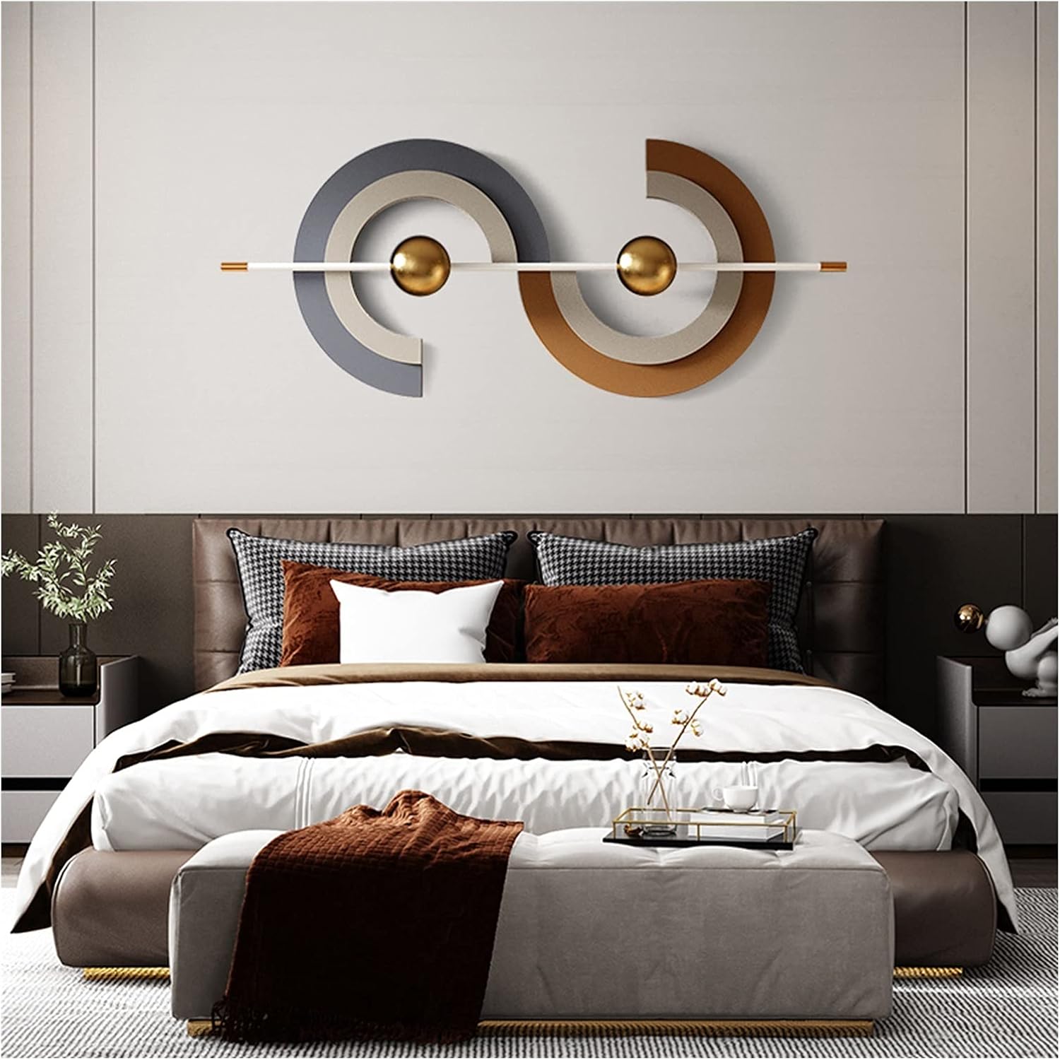 Three Dimensional Metal Wall Art For Living Room