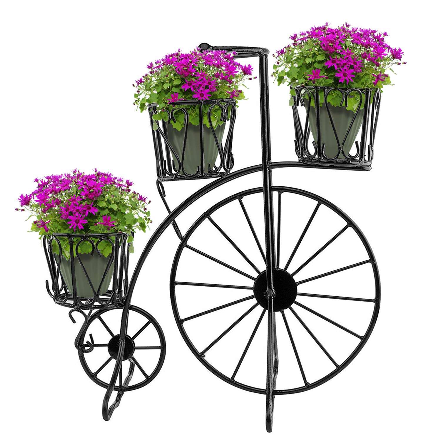 Black Cycle Planter