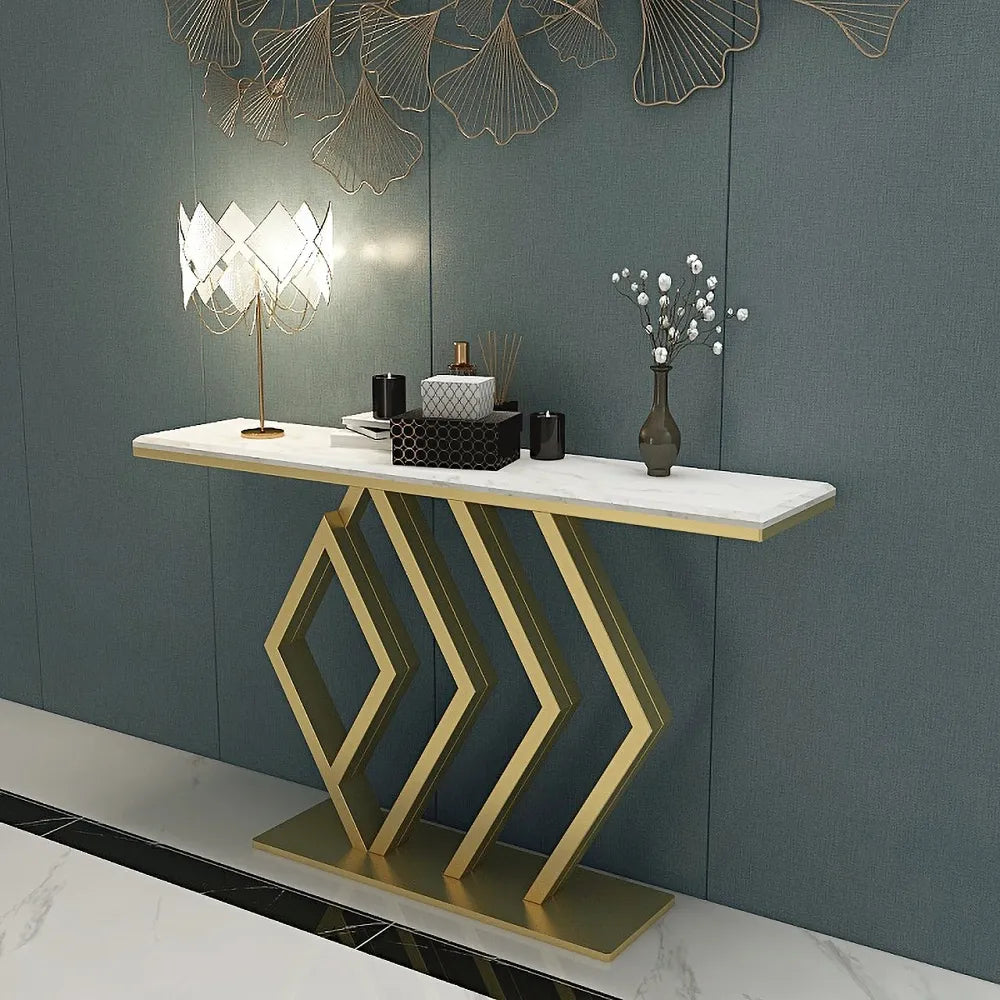 Designer Gold Console Table