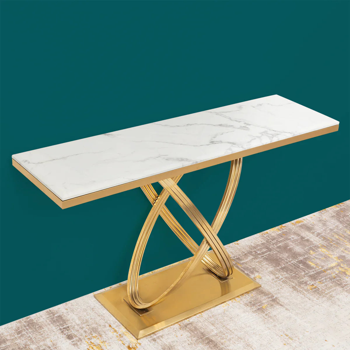 Modern Minimalist Console Table PVD Finish (Stainless Steel)