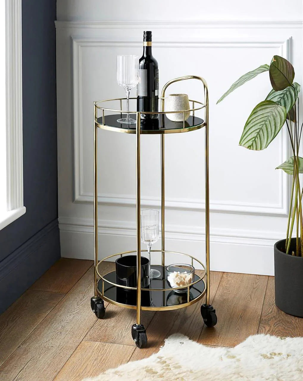 2 Tier Serving Trolley