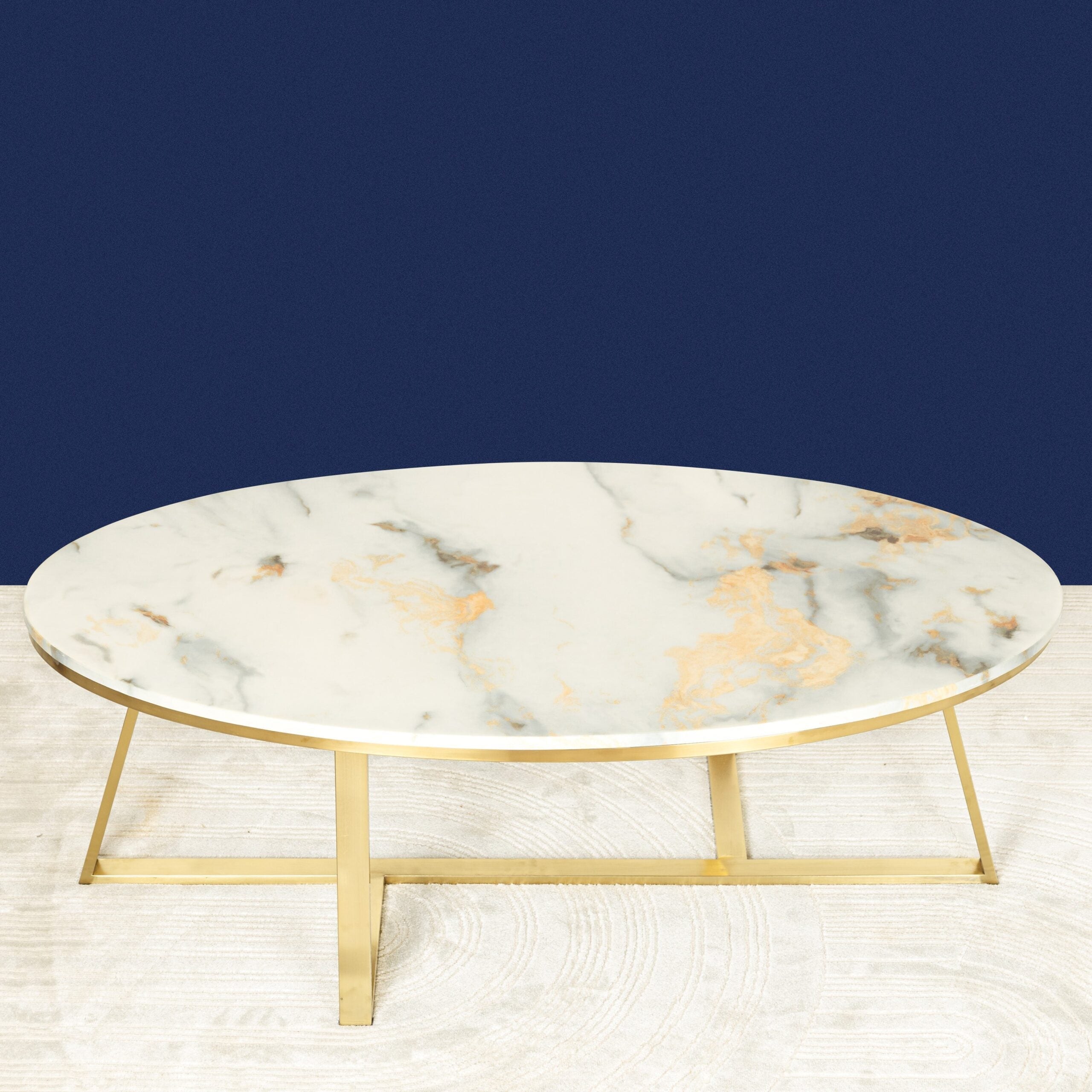 Oval Centre Table in PVD Finish (Stainless Steel)