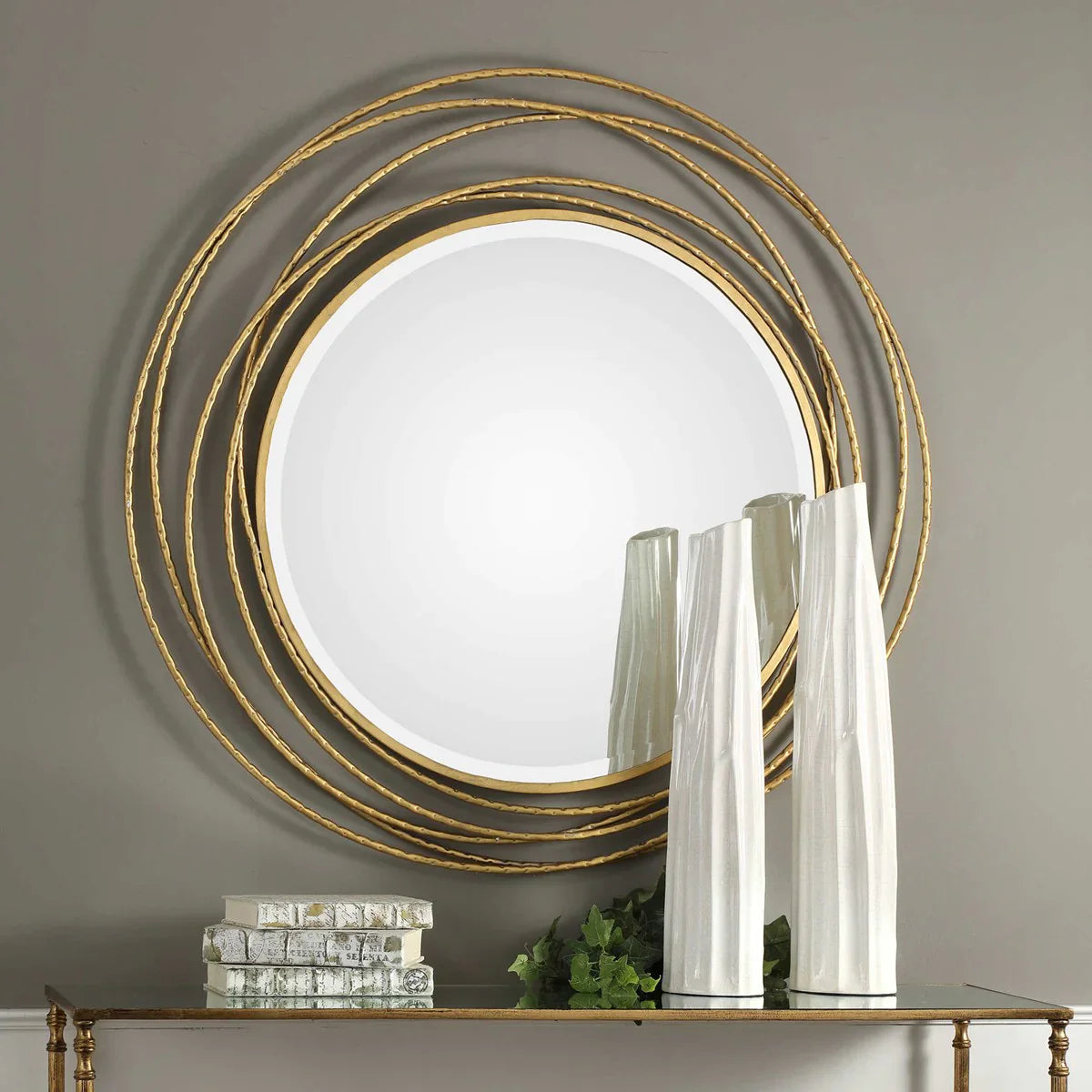 Ethereal Designer Metal Wall Mirror