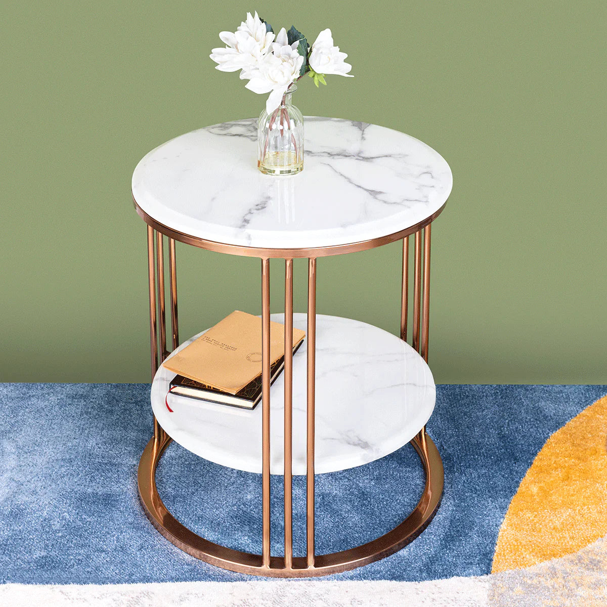 Mystique Side Table Rose Gold(Stainless Steel)