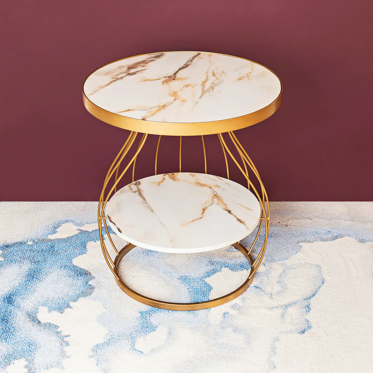 Mystical Marble Side Table For Living Room