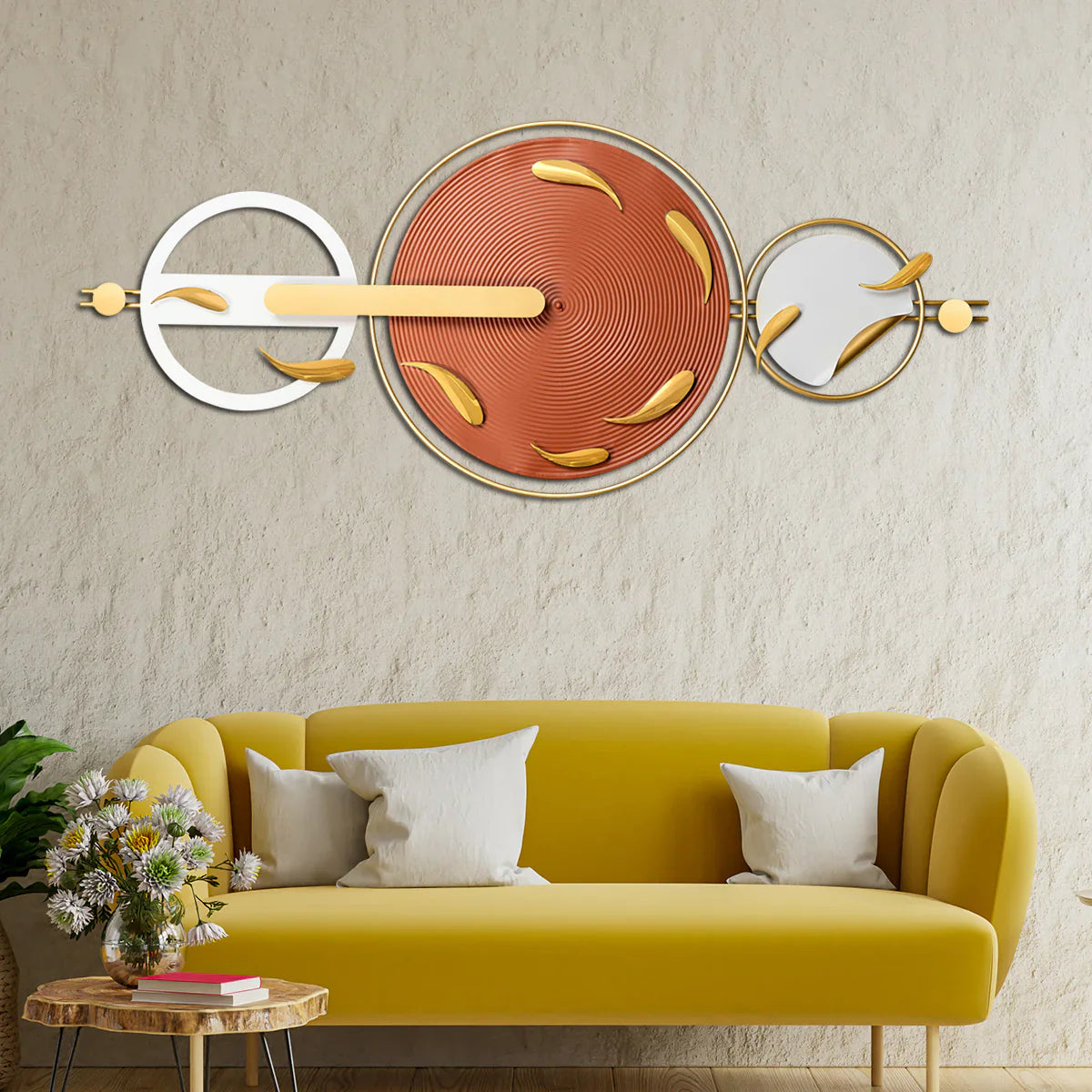 Designer Multicolour Metal Wall Art For Living Room