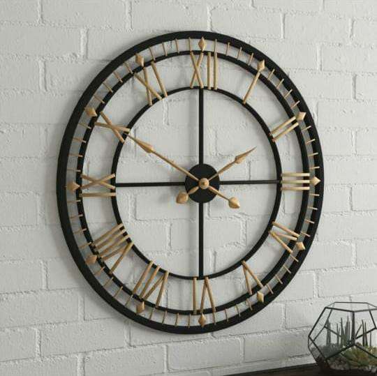 Black Roman Wall Clock