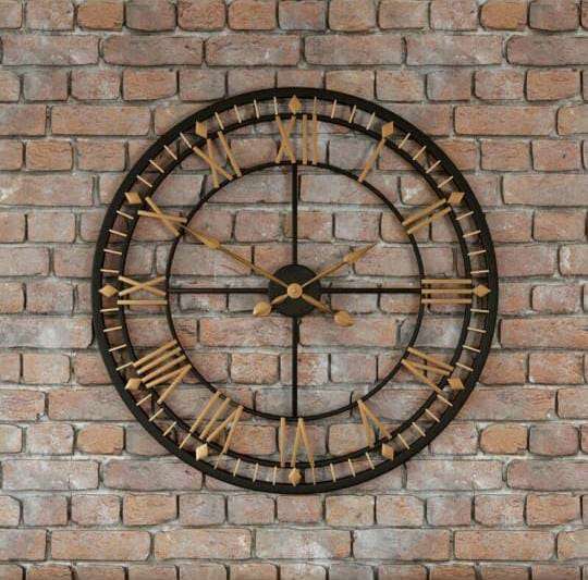 Black Roman Wall Clock