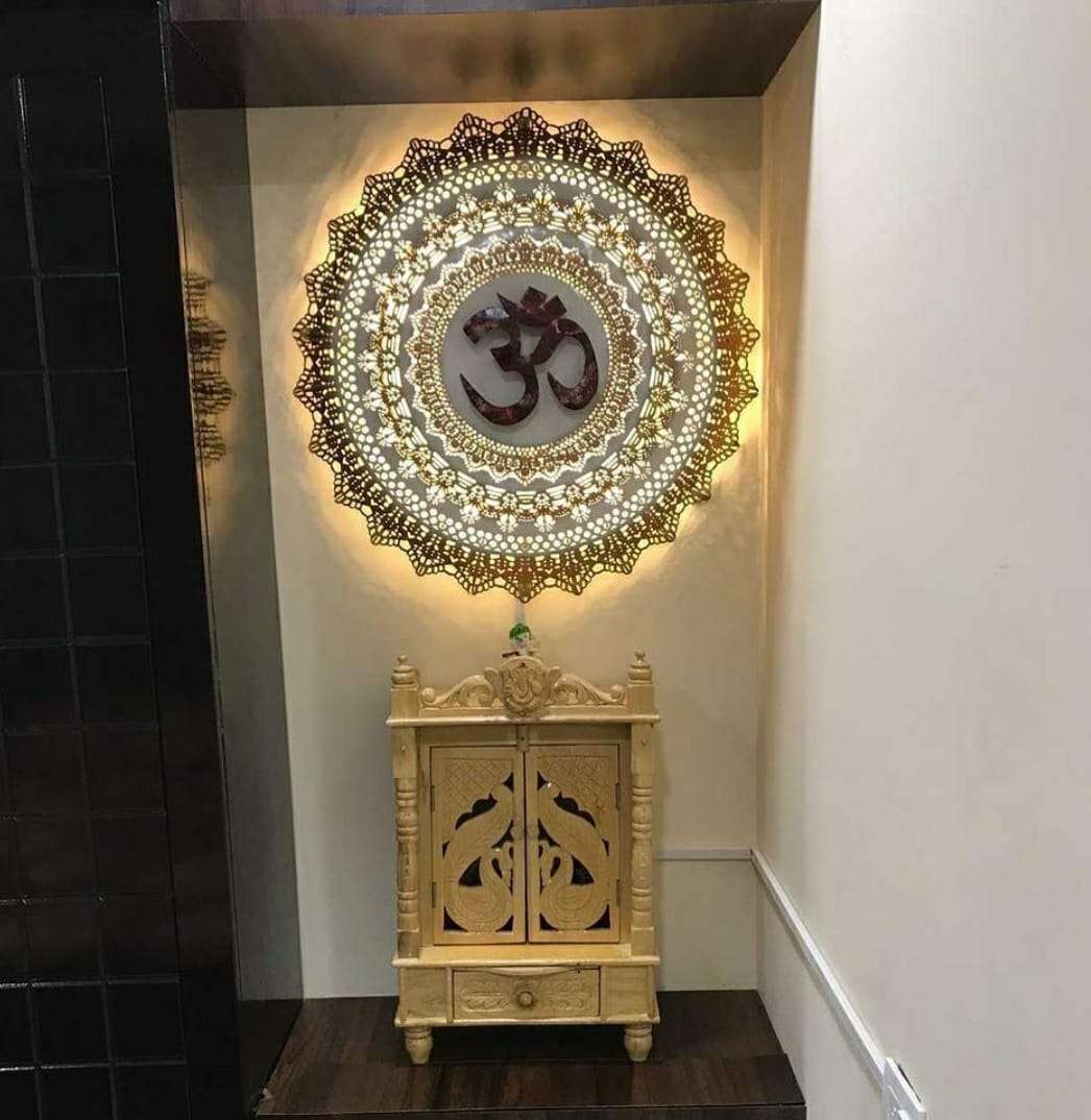 OM Metal Wall Art With LED