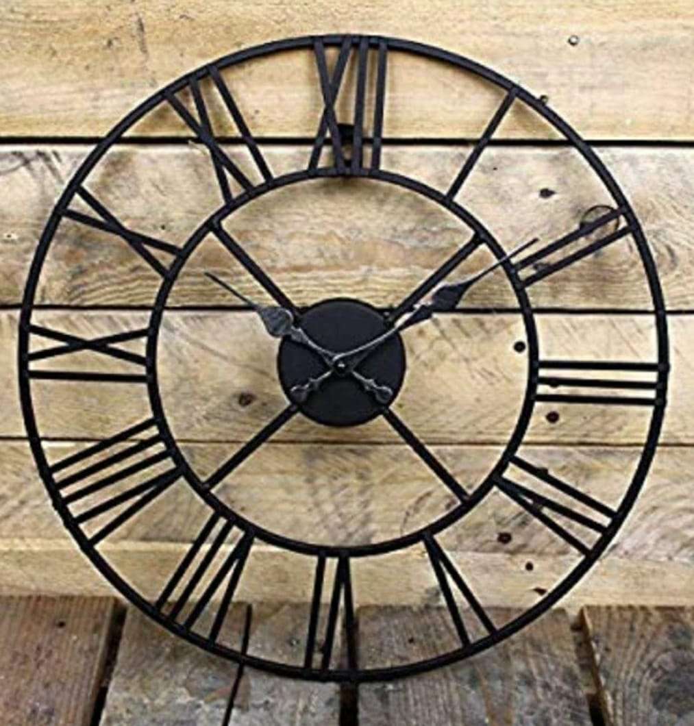 Black Metallic Wall Clock