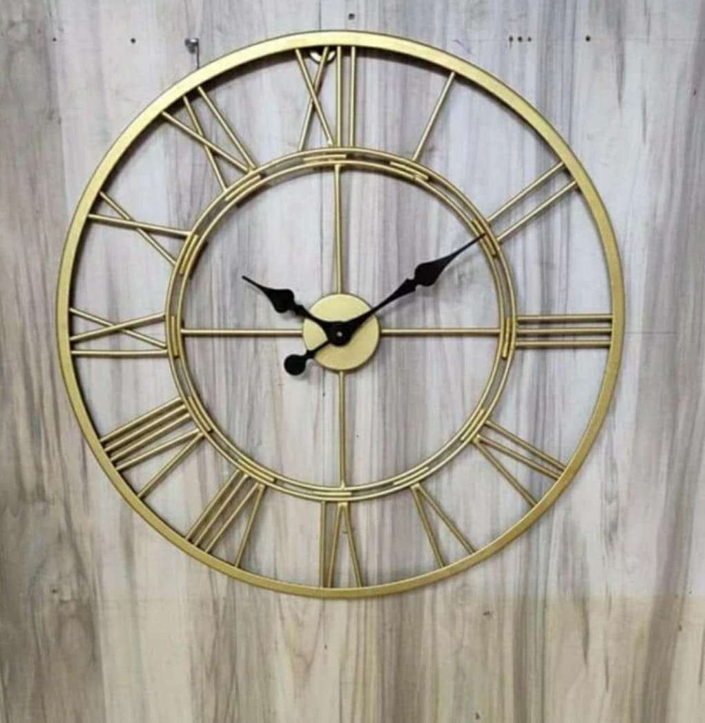 Roman Metallic Wall Clock