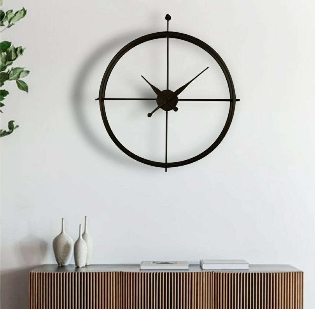 Central Metal Wall Clock