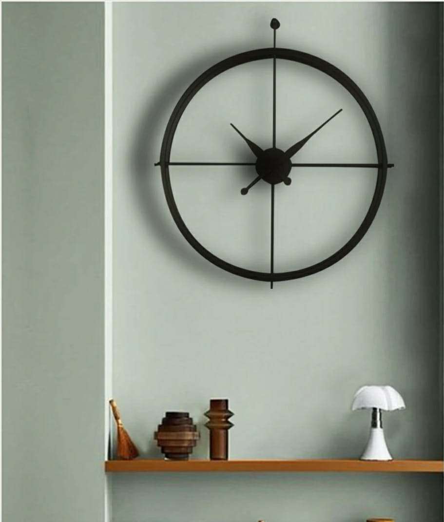 Central Metal Wall Clock