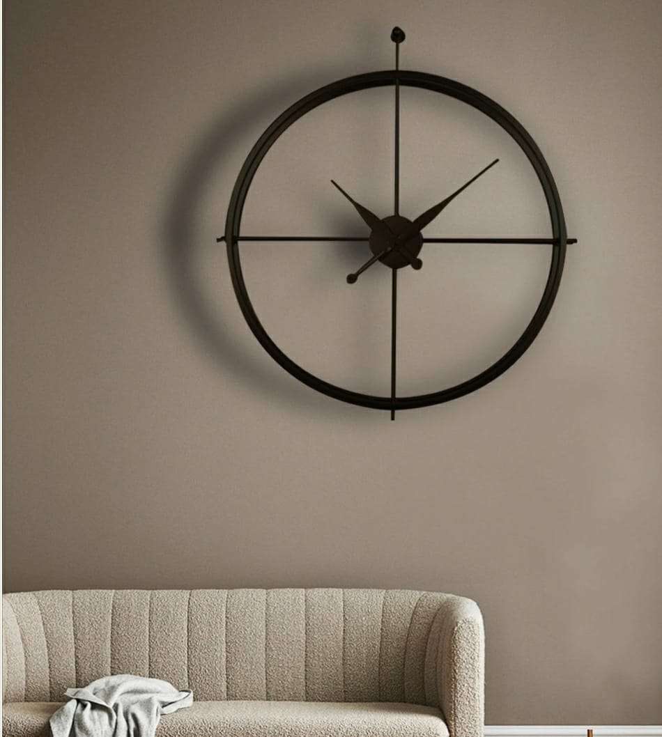 Central Metal Wall Clock