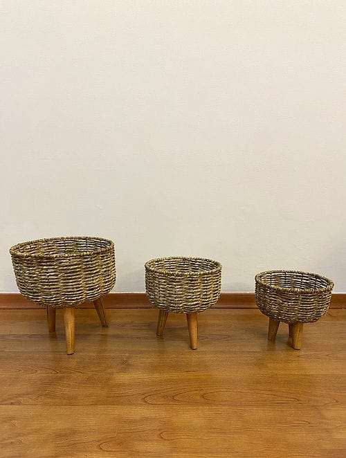 Bamboo Planters (Set of 3)