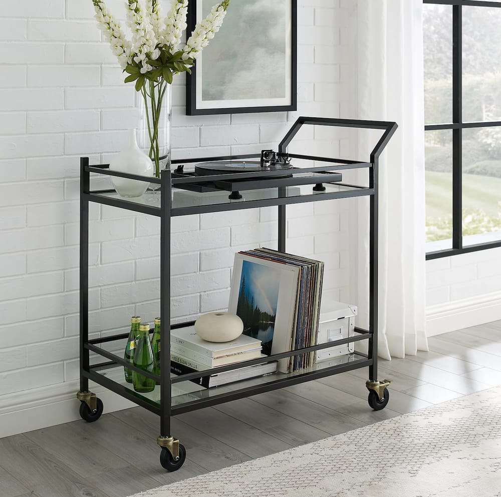 Black Frame Serving Trolley