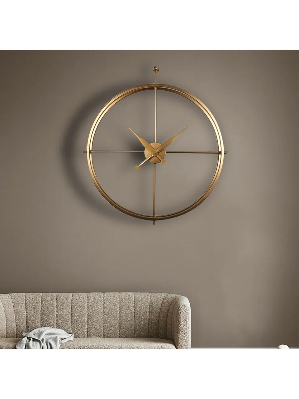 Central Metal Wall Clock