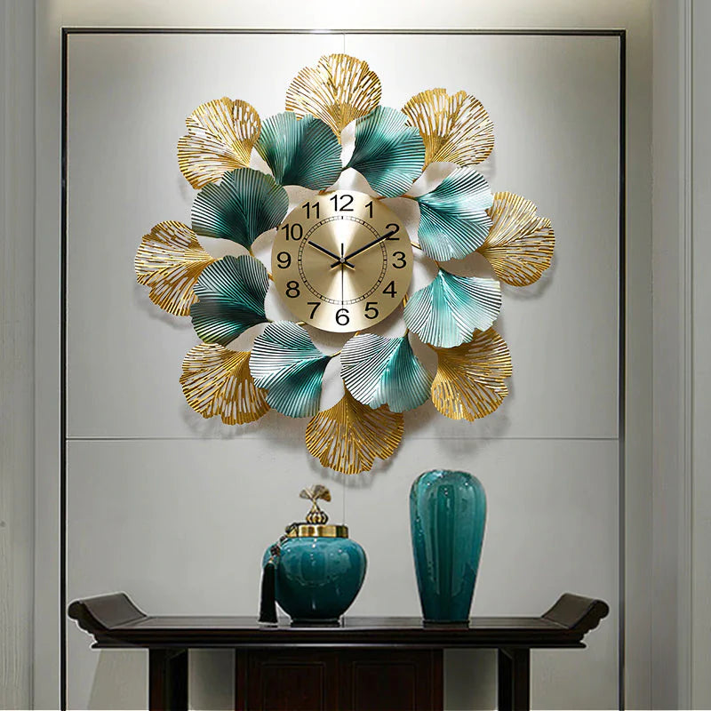 Blue Decorative Wall Clock