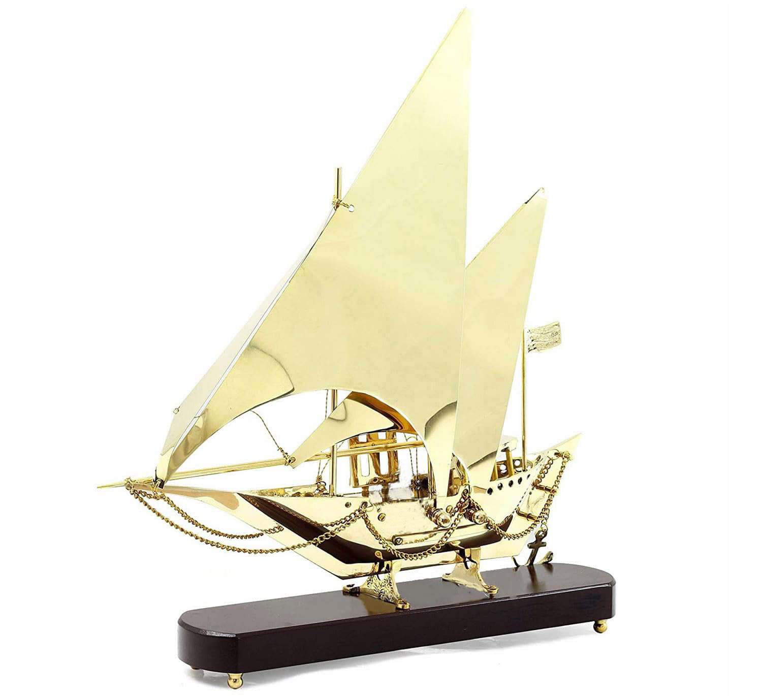 Designer Brass Ship Home Decoration Showpiece