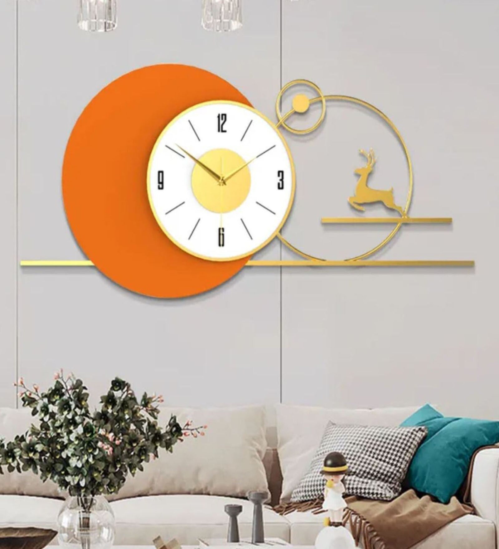 Vibrant Metal Wall Clock