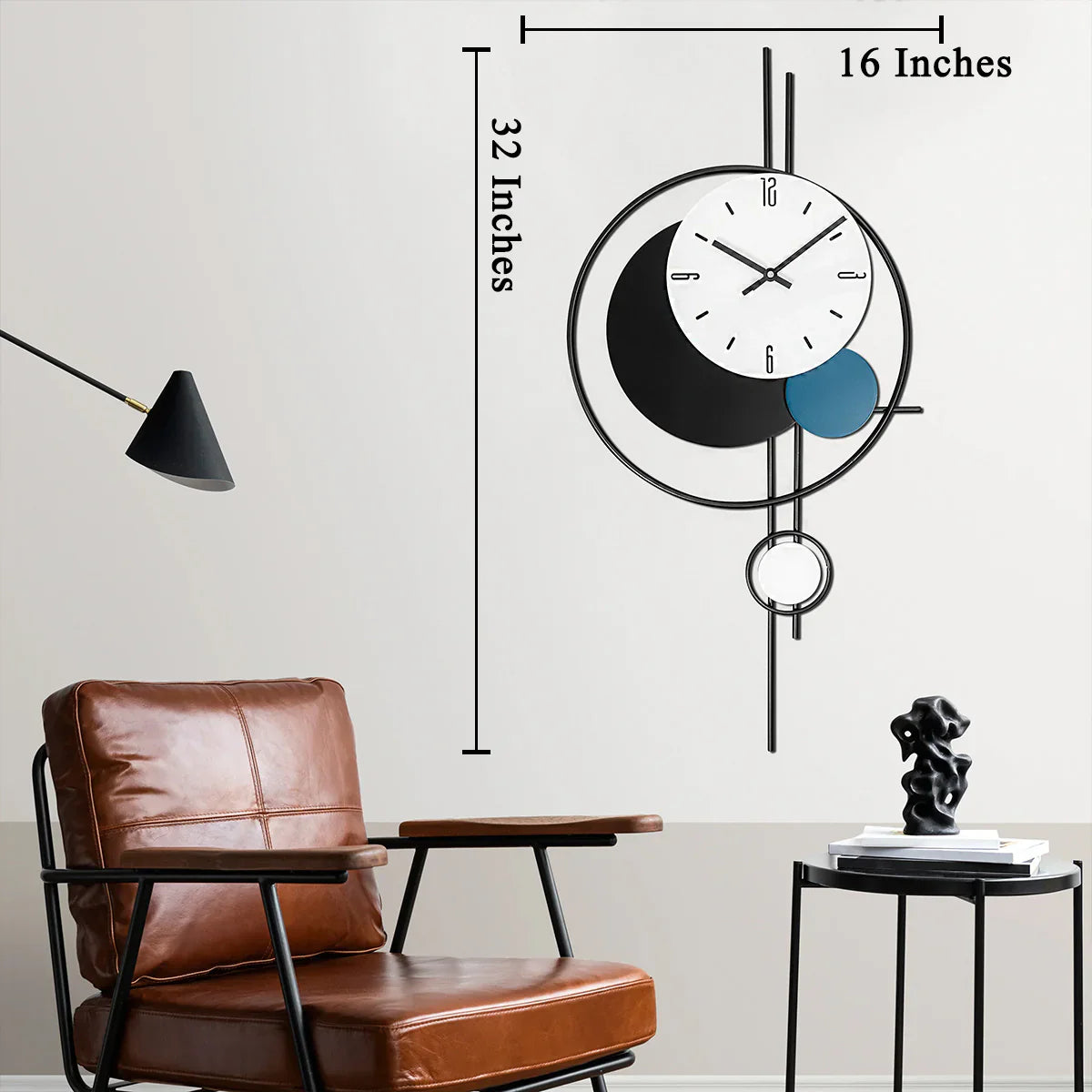 Starburst Designer Metal Wall Clock