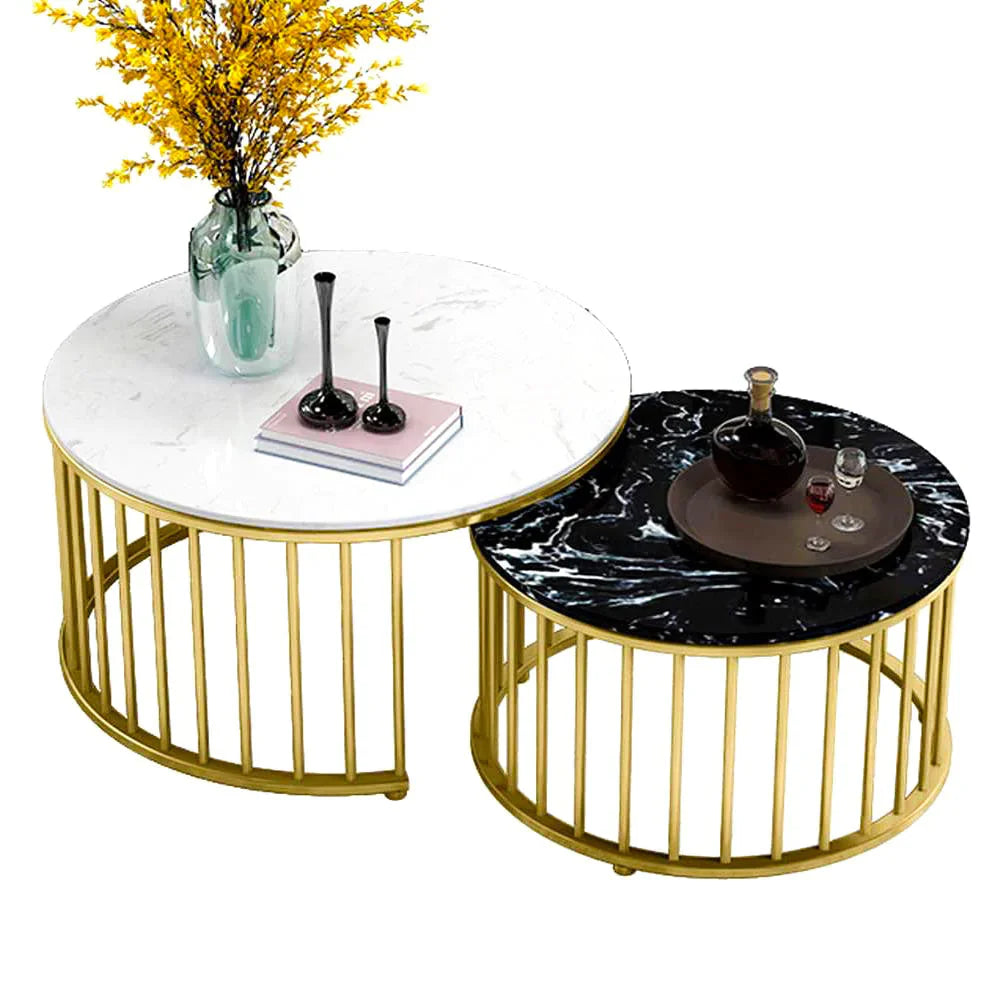 Golden Coffee Table (Set of 2)