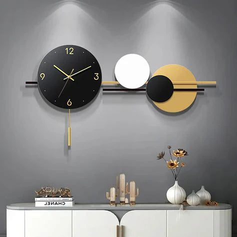 Multicolor Circle Metal Wall Clock