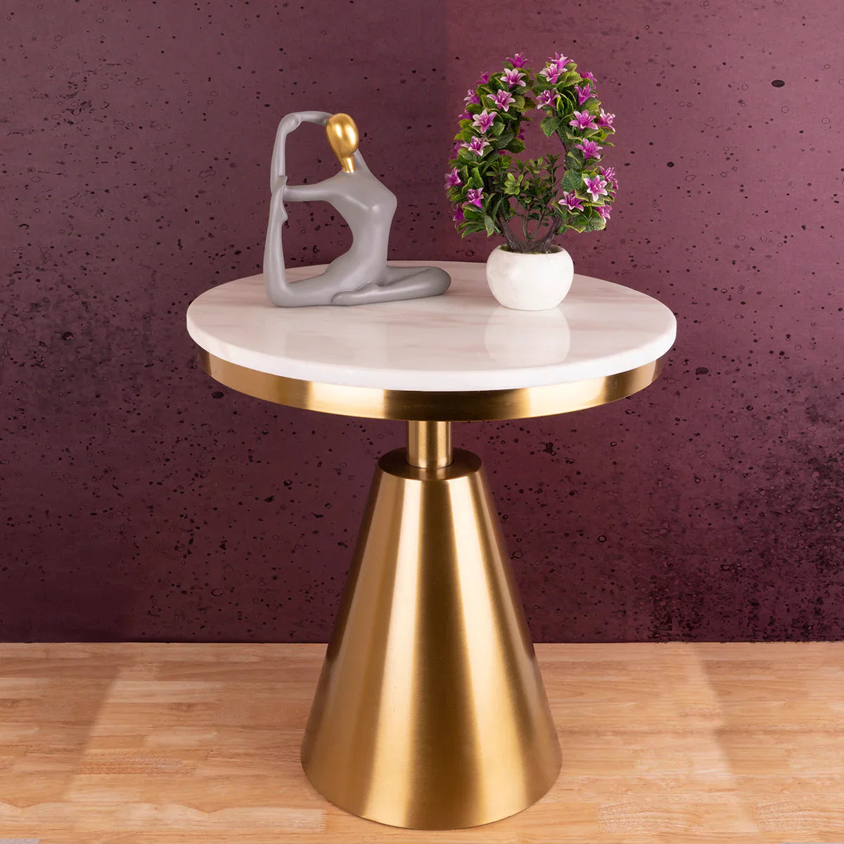 Gold Designer Side Table (Stainless Steel)