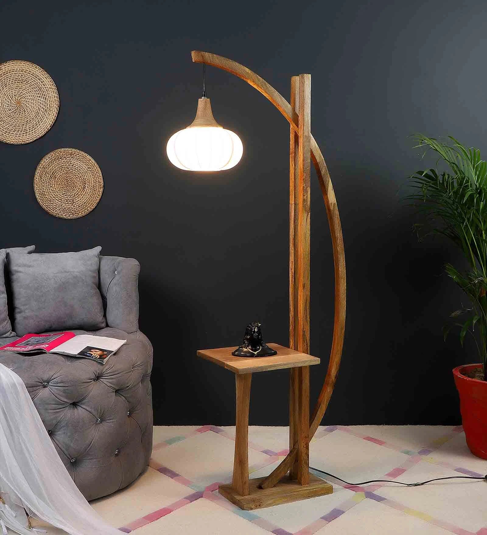 Monolith Wooden Floor Lamp