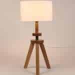 Margaux White Fabric Shade Night Lamp