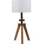 Margaux White Fabric Shade Night Lamp