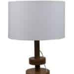 Margaux White Fabric Shade Night Lamp