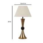 White Flex Iron & Cloth Shade Table Lamp