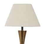 White Flex Iron & Cloth Shade Table Lamp