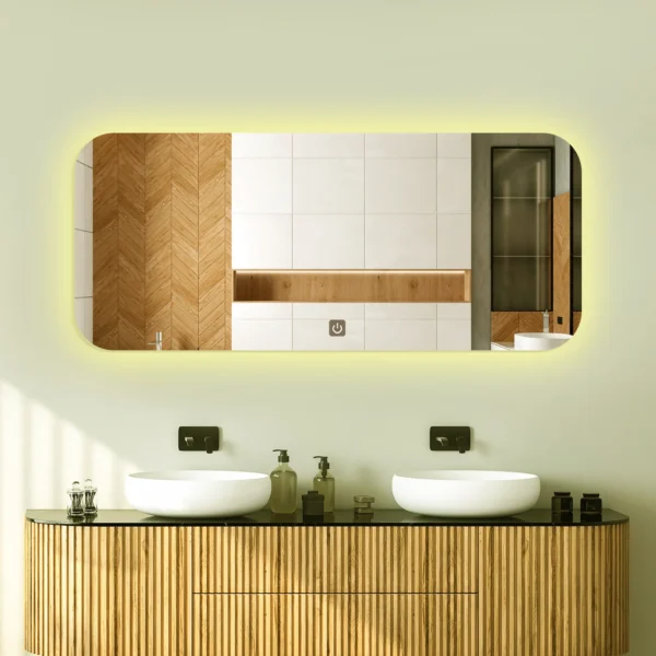 Modern Designer LED Rectangular Bathroom Mirror